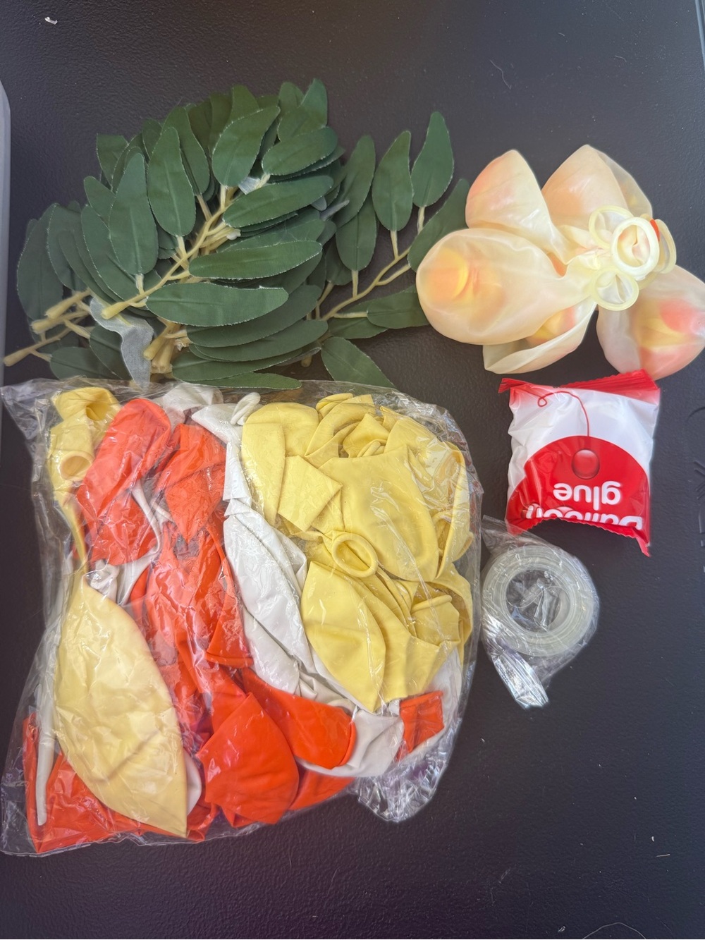 Sunshine Party Balloon Garland Kit with Faux Greenery